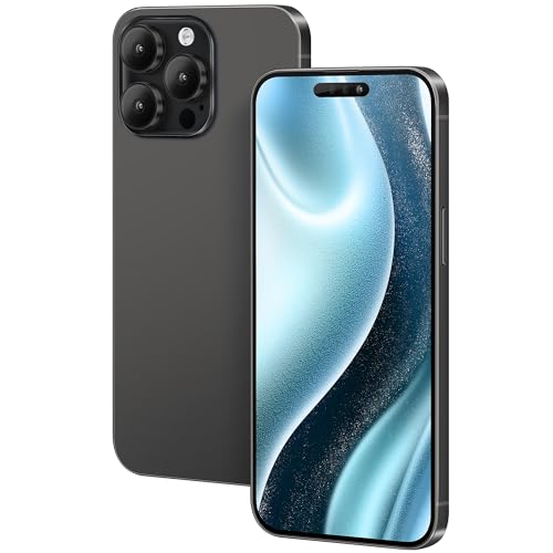 FufoneUS Anzeige gefälschte Spielzeug Handy Metallic Modell Nicht funktionierende Replik 1:1 Telefon für Phone 15 Pro Max gefälschte Spielzeug Handy (Fur 15 Pro Max Schwarz Farbbildschirm) von FufoneUS