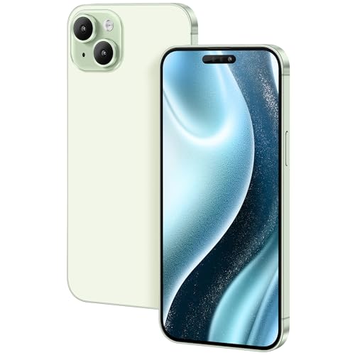FufoneUS Anzeige gefälschte Spielzeug Telefon Handy Metallic-Modell Nicht funktionierende Replik 1:1 Telefon für Phone 15 gefälschte Spielzeug Handy (for 15 Grün Farbbildschirm) von FufoneUS