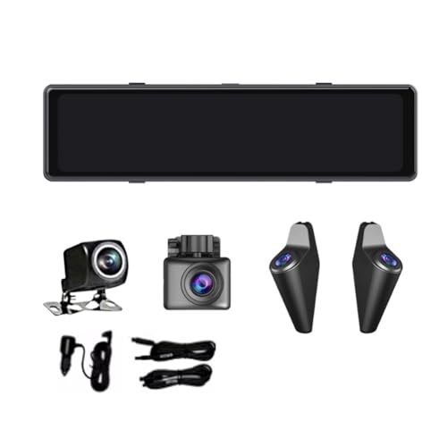 Fuhjythy 12 Rückspiegel-Dashcam mit Streaming-Medien, 1080P Front-, Rück-, Links- und Rechts-Blindspot-Assist-Kamera Fuhjythy 12 Rückspiegel-Dashcam mit Streaming-Medien, 1080P Front-, Rück-, Links- und Rechts-Blindspot-Assist-Kamera von Fuhjythy