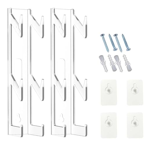 Fuhjythy 2PCS 2-Ebenen Universal-Spielecontroller-Kopfhörer-Halterständer-Set-Kit für Controller-Ständer Clear Headphone Holder Kit Fuhjythy 2PCS 2-Ebenen Universal-Spielecontroller-Kopfhörer-Halterständer-Set-Kit für Controller-Ständer Clear Headphone Holder Kit von Fuhjythy