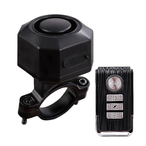 Fuhjythy Alarm mit Kabelloser Fernbedienung, Induktion, Wiederaufladbar, Diebstahlalarm für Fahrräder und Motorräder mit 110 DB Sound, Wasserdichtes Design von Fuhjythy