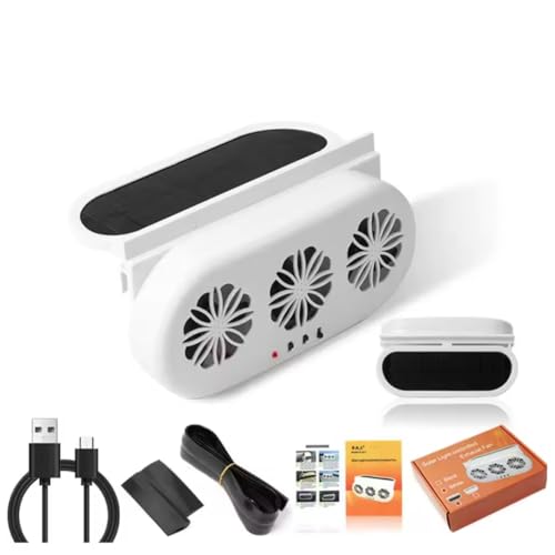 Fuhjythy Auto-Auspufflüfter Luft Solarbetriebener Auto-Innenraum-Sommerkühlventilator Autoventilator Energieeinsparung Fuhjythy Auto-Auspufflüfter Luft Solarbetriebener Auto-Innenraum-Sommerkühlventilator Autoventilator Energieeinsparung von Fuhjythy