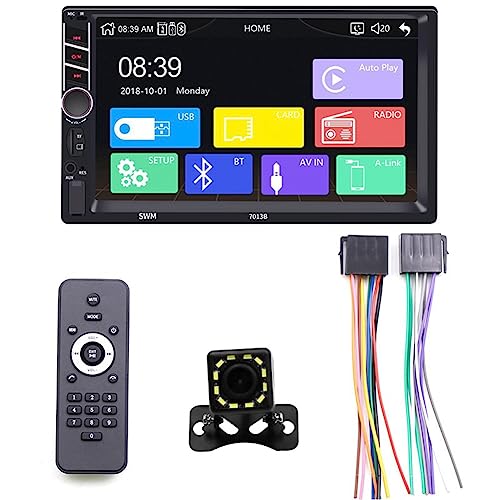 Fuhjythy Universelles 7-CarPlay-Autoradio HD-Multimedia-Touchscreen MP5-Player Bluetooth USB FM-Kamera Mirror Link 7013B Stromkabel Fuhjythy Universelles 7-CarPlay-Autoradio HD-Multimedia-Touchscreen MP5-Player Bluetooth USB FM-Kamera Mirror Link 7013B Stromkabel von Fuhjythy