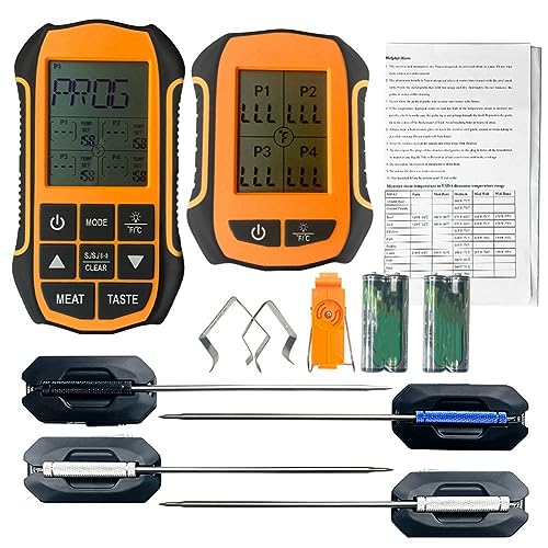 Fuhjythy Wireless Smart Safe Grill Thermometer Unterstützt 490ft Wireless-Verbindung für Outdoor-Grillen Fuhjythy Wireless Smart Safe Grill Thermometer Unterstützt 490ft Wireless-Verbindung für Outdoor-Grillen von Fuhjythy
