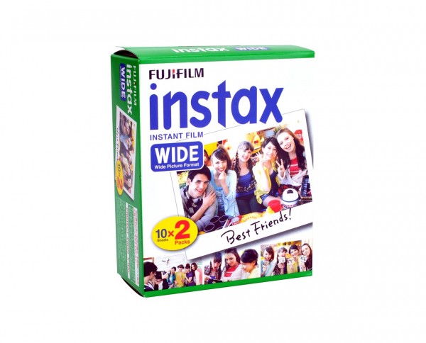 Fuji instax Wide Sofortbildfilm Breitbildformat Doppelpack 2x 10 Aufnahmen von Fuji