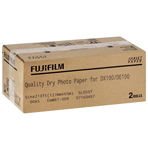 1 x 2 Fujifilm DL Papier, 230 g, 127 mm x 65 m, glänzend von Fujifilm
