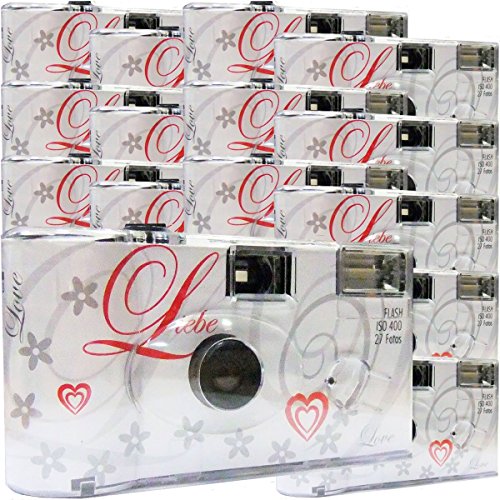15 x 1A PHOTO PORST Hochzeitskamera/Einwegkamera / Partykamera (27 Fotos, Blitz, 15-er Pack) von Fujifilm