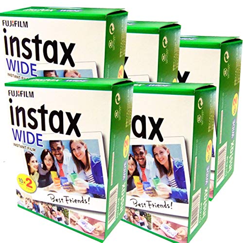 Bundle von 5 Packungen mit 20 Film Instax wide. Total 100 films von Fujifilm