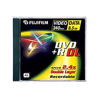 Fuji Magnetics DVD+R Disk Double Layer DVD+R Rohling 8500MB 240min 2.4xSpeed JewelCase von Fujifilm