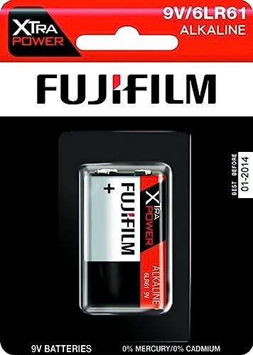 Fuji Xtra Power Alkaline-Batterie, 9 V, 1 Batterie pro Packung von Fujifilm