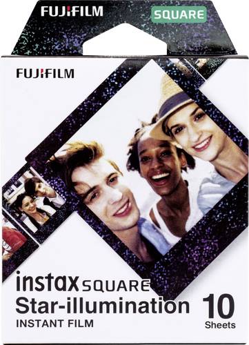 Fujifilm Instax Square Star Illumination Sofortbild-Film Schwarz von Fujifilm