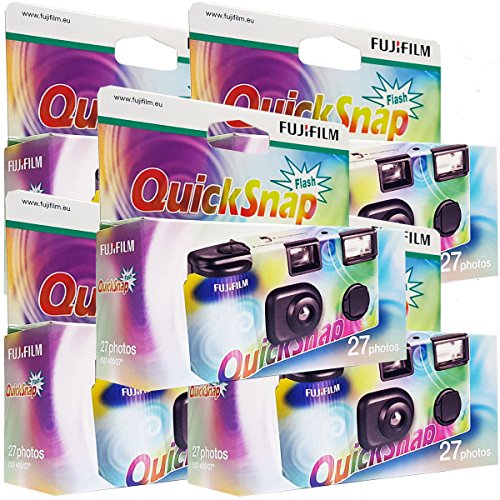 Fujifilm Quicksnap Flash Einwegkamera (5er Pack) - 27 Fotos mit Blitz von Fujifilm
