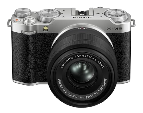 Fujifilm X-M5 Spiegellose Digitalkamera XC15-45mmF3.5-5.6 OIS PZ Objektiv-Kit - Silber Fujifilm X-M5 Spiegellose Digitalkamera XC15-45mmF3.5-5.6 OIS PZ Objektiv-Kit - Silber von Fujifilm
