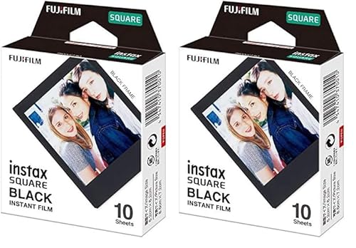 INSTAX Square Film Black Frame (Packung mit 2) von Fujifilm