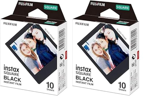 INSTAX Square Film Black Frame (Packung mit 2) von Fujifilm