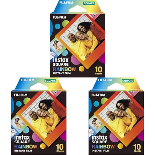 INSTAX Square Film Rainbow (Packung mit 3) von Fujifilm