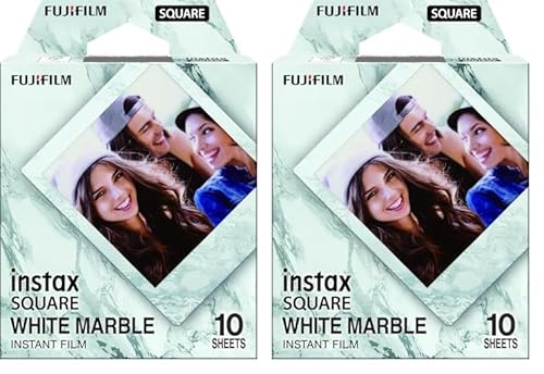 INSTAX Square Film White Marble (Packung mit 2) von Fujifilm