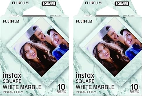 INSTAX Square Film White Marble (Packung mit 2) von Fujifilm