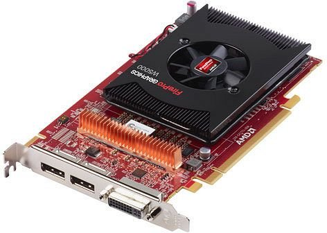 Fujitsu AMD FirePro W5000 Grafikkarte (ATI, PCI-e, 2GB GDDR5 Speicher, DVI, 1 GPU) von Fujitsu