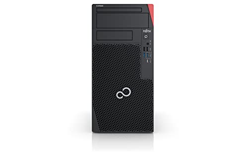 Fujitsu ESPRIMO P6012 i5-12400 Desktop Intel® Core™ i5 16 GB DDR4-SDRAM 512 GB SSD Windows 11 Pro PC Schwarz, Rot von Fujitsu