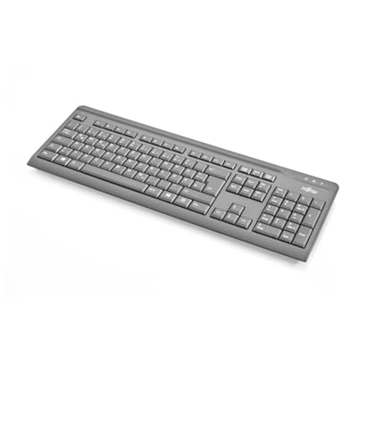 Fujitsu KB410 Tastatur USB QWERTY Russisch Schwarz von Fujitsu