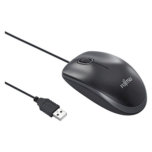 Fujitsu M510 USB Optische 1000dpi beidhändig schwarz – Maus (USB, Büro, Rad, optisch, 1000 DPI, PC) von Fujitsu