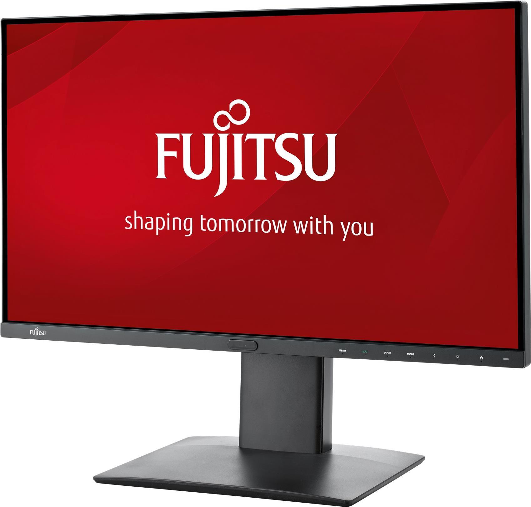 Fujitsu P27-8 TS UHD - LED-Monitor - 68.5 cm (27") - 3840 x 2160 4K UHD (2160p) - IPS - 350 cd/m� - 1300:1 - 5 ms - 2xHDMI, DisplayPort, Mini DisplayPort - Lautsprecher - Matt Black [Energieklasse G] von Fujitsu