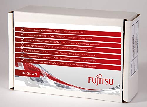Fujitsu Pack of 72 F1 Cleaning Wipes for scanners CON-CLE-W72 von Fujitsu