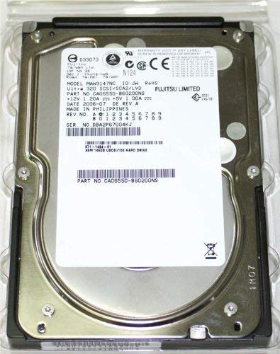 MAW3147NC - FUJITSU HDD 147GB SCSI U320 10K 80PIN (Generalüberholt) von Fujitsu