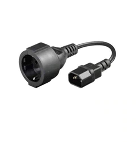 Microconnect C14, M/F, 0.75 m – Kabel (M/F, 0.75 m, männlich/weiblich, C14 Coupler, 0.75 m, 250 V, 10 – 16 A, schwarz) von Fujitsu