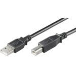 Microconnect usbab01b – USB Kabel (USB A, USB B, männlich/männlich, Nickel, schwarz, USB2.0 A-B) von Fujitsu