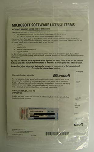 Microsoft Windows Server 2008 R2 Datacenter w/SP1 - Lizenz - 4 CPU - OEM - ROK - DVD von Fujitsu