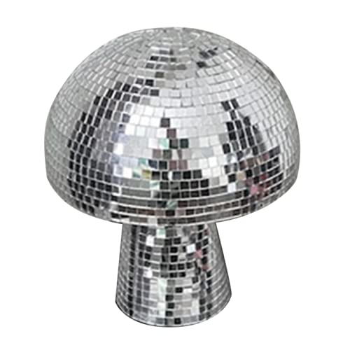 Discokugel-Dekorationen, Spiegelpilz-Discokugel, Tragbare Spiegelkugel-Dekoration Für Disco-, Tragbare Pilzförmige Heimkunst-Requisiten, Disco- -Dekorationen Für Bühne, Schlafzimmer von Fukamou