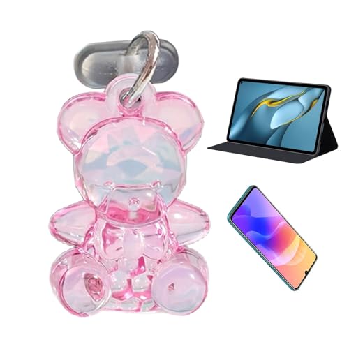 Fukamou -Anschlussabdeckung, Telefon-Staubstecker-Anhänger - Acryl Bär Typ C Staubstecker Charm | Kleine Tragbare -Ladeanschlussabdeckung, Handyanhänger Für Verbesserten Schutz von Fukamou
