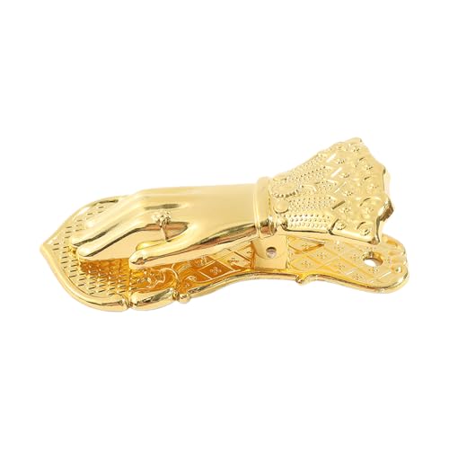 Fukamou Handgeformte Buchklammer, Goldfarbene Metall-Büroklammern - Lady's Hand Shape Traveler Notebook Supplies Clip-Dokumentenklammer, Notizbuchzubehörklammer, Buchklammern, Dekorative Klammer Für von Fukamou