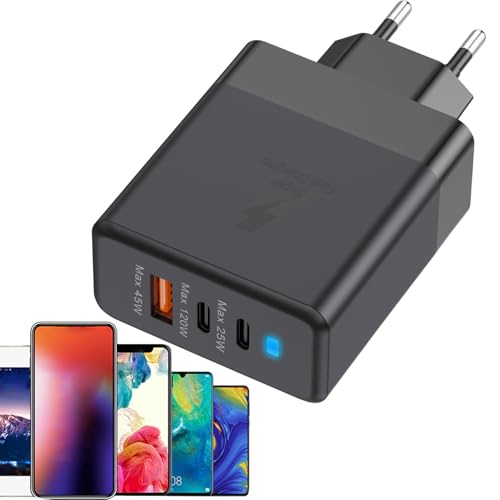 Fukamou Multi-Port-Ladegerät, 120 W -Ladegerät - 120-W-Multiport-USB-Schnellladeblock,-Laptop-Ladegerät, Schneller -Wandladeadapter Für Smartphones, Tablets, Kopfhörer, MP3-Player Fukamou Multi-Port-Ladegerät, 120 W -Ladegerät - 120-W-Multiport-USB-Schnellladeblock,-Laptop-Ladegerät, Schneller -Wandladeadapter Für Smartphones, Tablets, Kopfhörer, MP3-Player von Fukamou