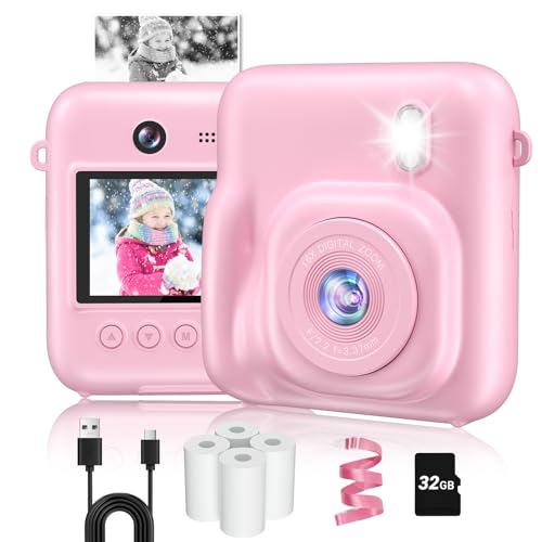 Sofortbildkamera Kinder, Kinderkamera mit Fotos Drucken 1080P 48MP, Kamera Kinder Sofortdruck, Geburtstagsgeschenk Spielzeug Geschenk Mädchen Jungen 3 4 5 6 8 7 9 10 11 12 Jahre Sofortbildkamera Kinder, Kinderkamera mit Fotos Drucken 1080P 48MP, Kamera Kinder Sofortdruck, Geburtstagsgeschenk Spielzeug Geschenk Mädchen Jungen 3 4 5 6 8 7 9 10 11 12 Jahre von Fulealfly