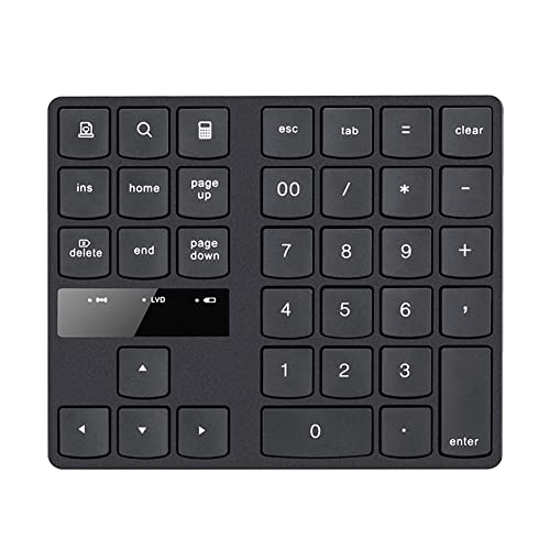 Fulenyi Nummerntastatur für Laptop,Digital Blue Tooth Ziffernblock | Blue Tooth Nummernblock 35-Tasten Externe Numpad Tastatur Dateneingabe für Laptop, Windows von Fulenyi