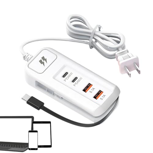 USB-Lade-Hub, USB-Ladestation, 4-Port-USB-Ladestation, 4-Port-Ladestation, multifunktionaler USB-Lade-Hub für Zuhause, Arbeitsplatz von Fulenyi