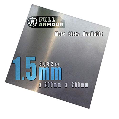 1,5 mm Aluminiumblech (200 mm x 200 mm) (2 Stück)) von Full Armour