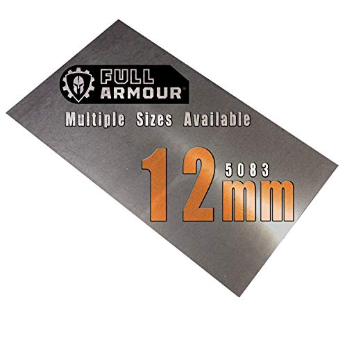 12 mm Aluminium platte – 150 mm x 100 mm (15cm x 10cm) von Full Armour