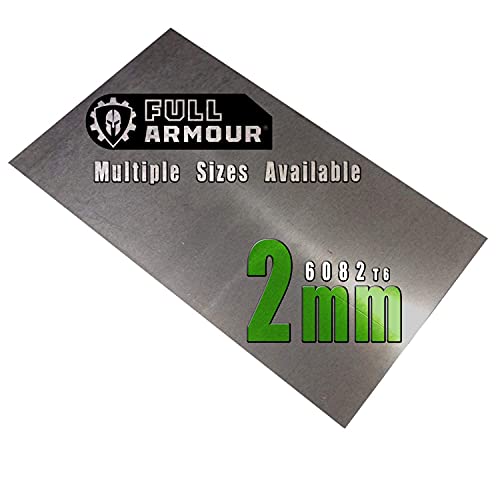 2 mm Aluminiumblech – Güteklasse 6082 T6 (300 mm x 100 mm (30cm x 10cm) von Full Armour