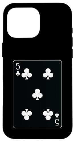 Five of Clubs Spielkarte Hülle für iPhone 16 Pro Max von Full Deck of Playing Cards for light colors