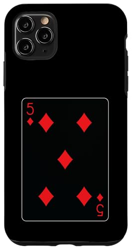 Five of Diamons Spielkarte Hülle für iPhone 11 Pro Max von Full Deck of Playing Cards for light colors