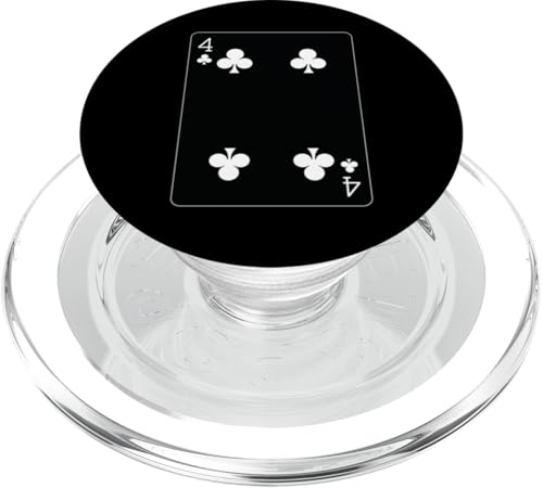 Four of Clubs Spielkarten PopSockets PopGrip für MagSafe Four of Clubs Spielkarten PopSockets PopGrip für MagSafe von Full Deck of Playing Cards for light colors