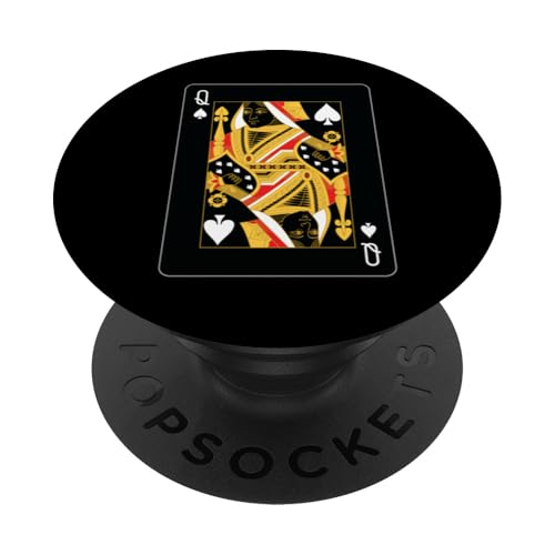 Pikkönigin Spielkarte PopSockets Klebender PopGrip von Full Deck of Playing Cards for light colors