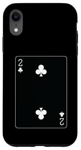 Spielkarte mit zwei Clubs Hülle für iPhone XR von Full Deck of Playing Cards for light colors