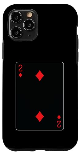 Two of Diamons Spielkarte Hülle für iPhone 11 Pro von Full Deck of Playing Cards for light colors