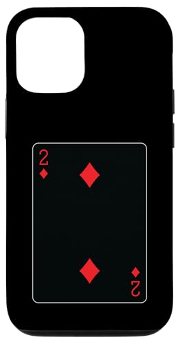 Two of Diamons Spielkarte Hülle für iPhone 12/12 Pro von Full Deck of Playing Cards for light colors