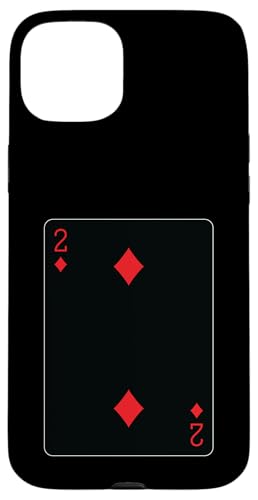 Two of Diamons Spielkarte Hülle für iPhone 15 Plus von Full Deck of Playing Cards for light colors